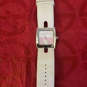 Hello Kitty White Leather Vintage Watch